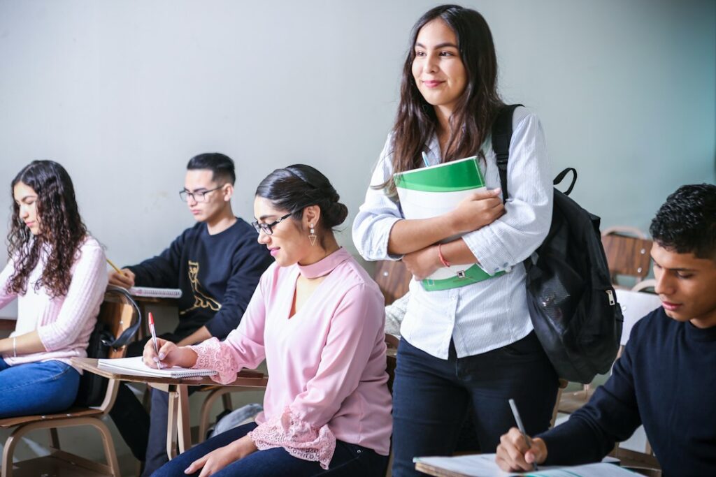 Student preparing for a competitive government examination